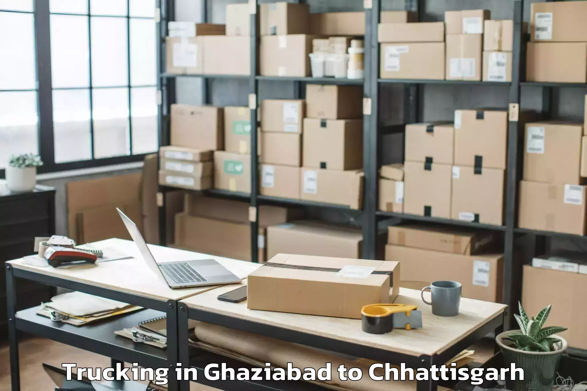 Efficient Ghaziabad to Gunderdehi Trucking